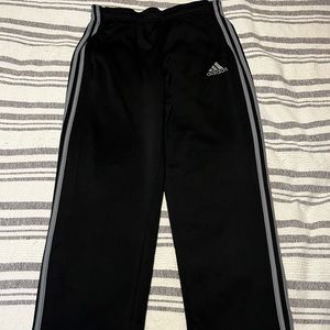 Adidas Fleece Sweatpants 3 Stripes Black/Gray Men’s Medium
